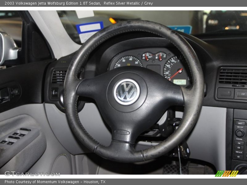 Reflex Silver Metallic / Grey 2003 Volkswagen Jetta Wolfsburg Edition 1.8T Sedan