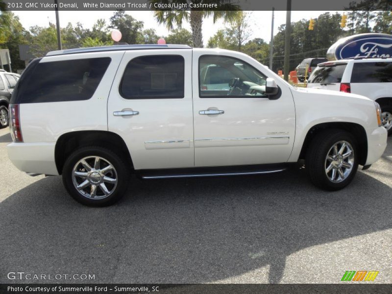 White Diamond Tricoat / Cocoa/Light Cashmere 2012 GMC Yukon Denali