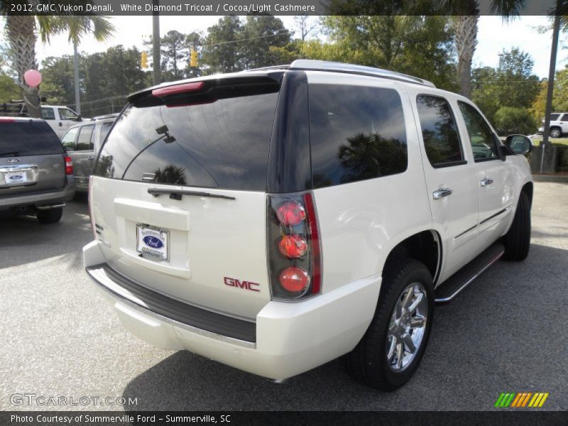 White Diamond Tricoat / Cocoa/Light Cashmere 2012 GMC Yukon Denali