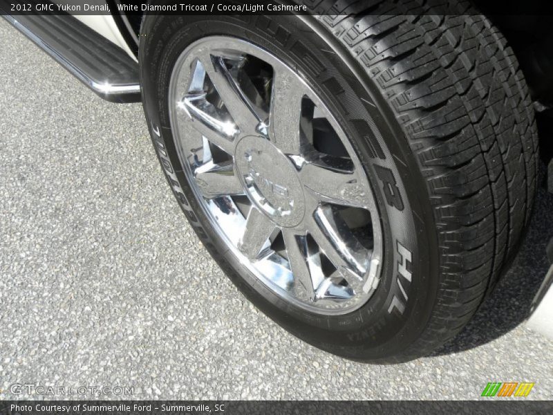 White Diamond Tricoat / Cocoa/Light Cashmere 2012 GMC Yukon Denali