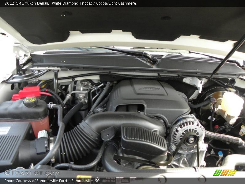 White Diamond Tricoat / Cocoa/Light Cashmere 2012 GMC Yukon Denali