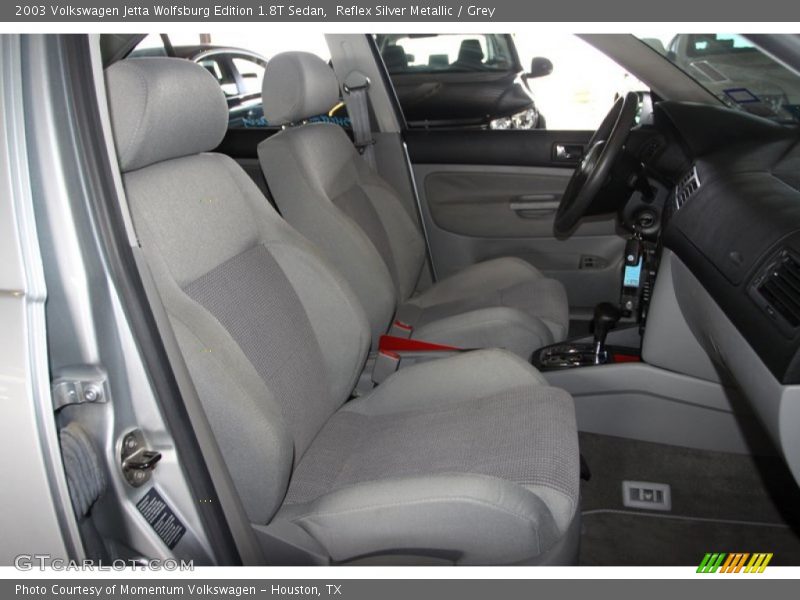 Reflex Silver Metallic / Grey 2003 Volkswagen Jetta Wolfsburg Edition 1.8T Sedan