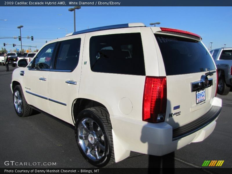 White Diamond / Ebony/Ebony 2009 Cadillac Escalade Hybrid AWD
