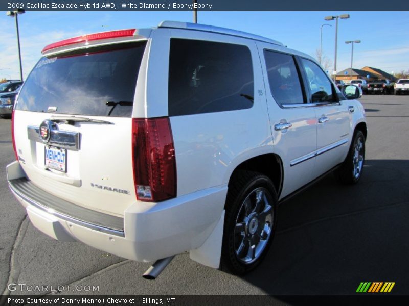 White Diamond / Ebony/Ebony 2009 Cadillac Escalade Hybrid AWD