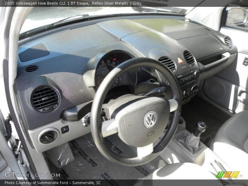Reflex Silver Metallic / Grey 2005 Volkswagen New Beetle GLS 1.8T Coupe