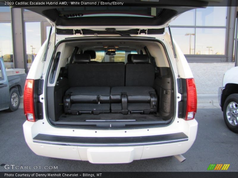White Diamond / Ebony/Ebony 2009 Cadillac Escalade Hybrid AWD