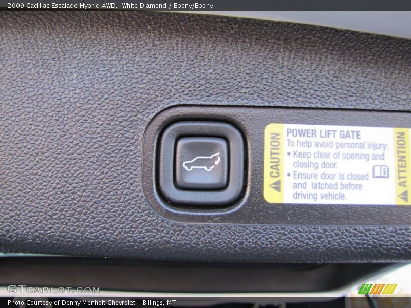White Diamond / Ebony/Ebony 2009 Cadillac Escalade Hybrid AWD