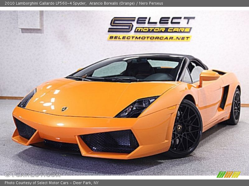 Arancio Borealis (Orange) / Nero Perseus 2010 Lamborghini Gallardo LP560-4 Spyder