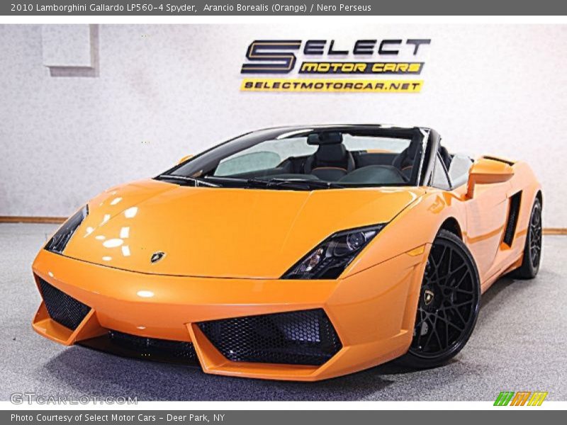 Arancio Borealis (Orange) / Nero Perseus 2010 Lamborghini Gallardo LP560-4 Spyder