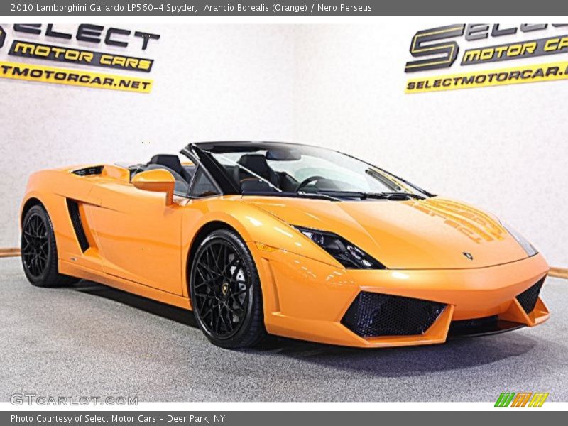 Arancio Borealis (Orange) / Nero Perseus 2010 Lamborghini Gallardo LP560-4 Spyder