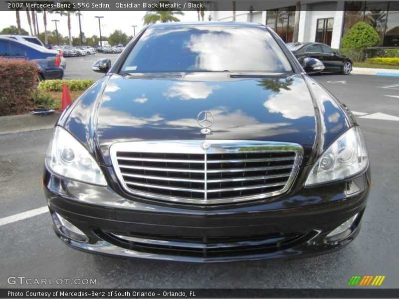Obsidian Black Metallic / Black 2007 Mercedes-Benz S 550 Sedan
