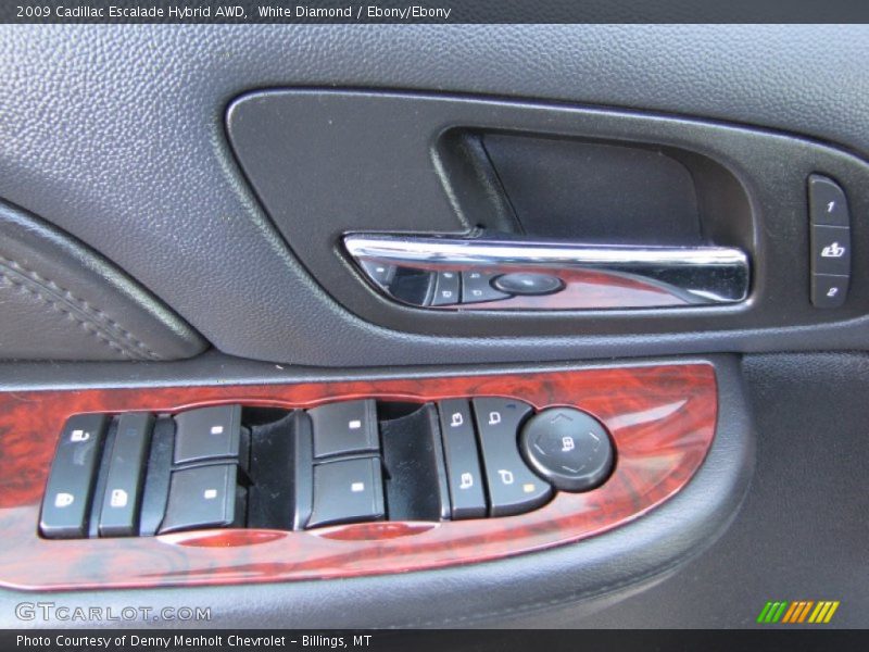 White Diamond / Ebony/Ebony 2009 Cadillac Escalade Hybrid AWD