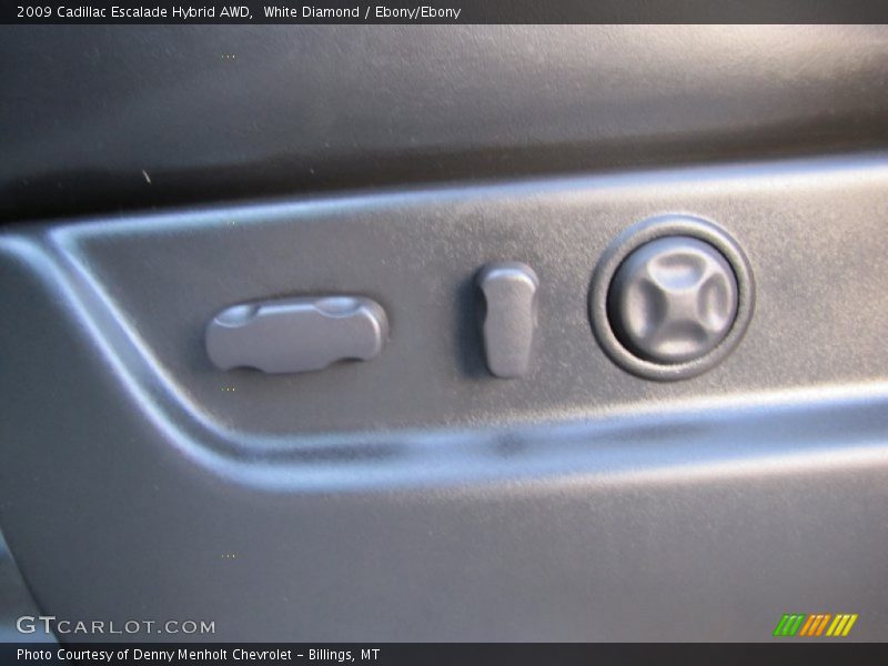 White Diamond / Ebony/Ebony 2009 Cadillac Escalade Hybrid AWD