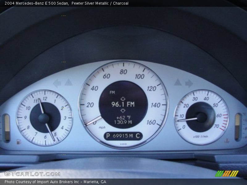 Pewter Silver Metallic / Charcoal 2004 Mercedes-Benz E 500 Sedan