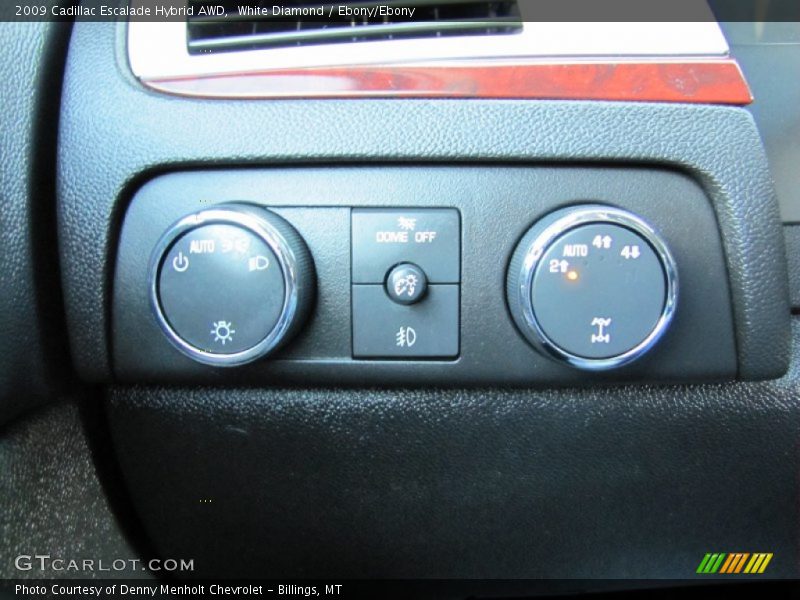 White Diamond / Ebony/Ebony 2009 Cadillac Escalade Hybrid AWD