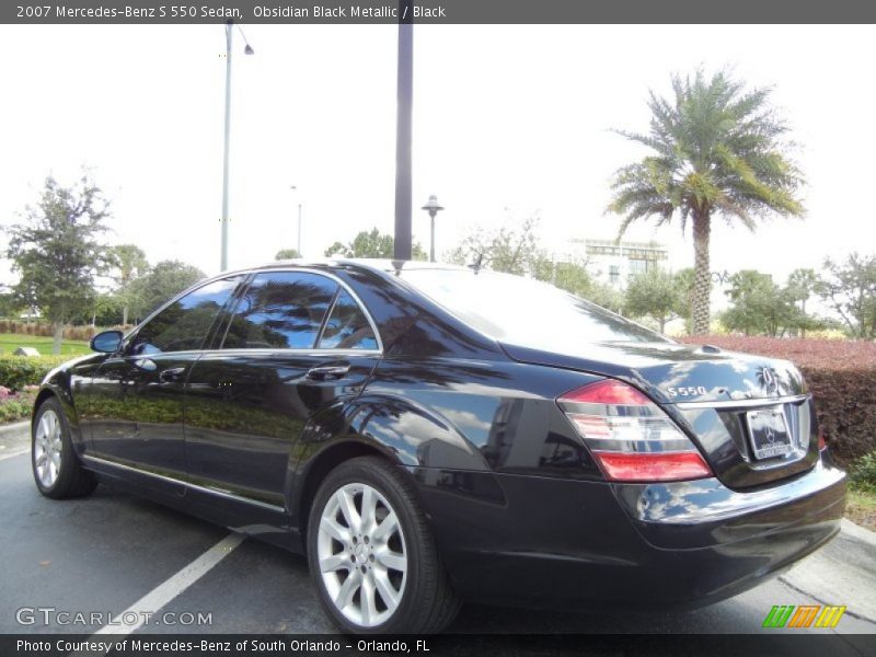 Obsidian Black Metallic / Black 2007 Mercedes-Benz S 550 Sedan