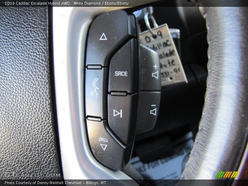 White Diamond / Ebony/Ebony 2009 Cadillac Escalade Hybrid AWD
