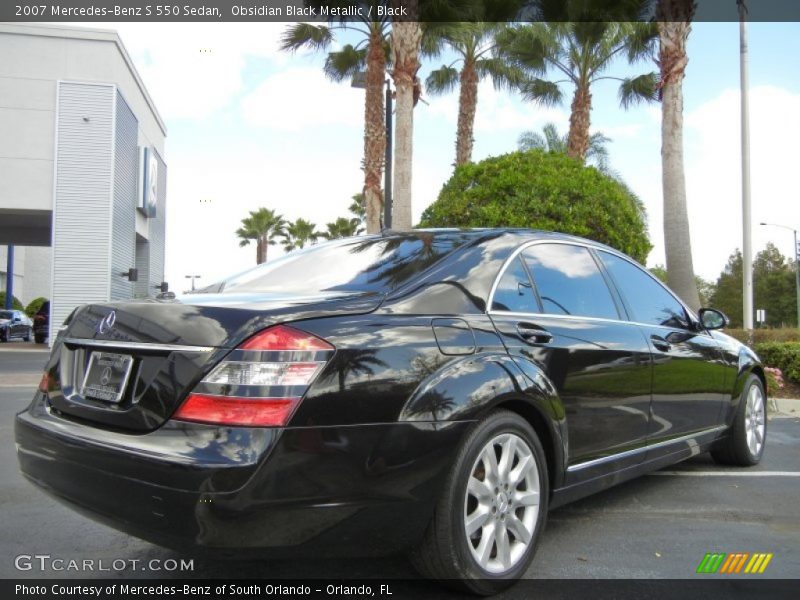Obsidian Black Metallic / Black 2007 Mercedes-Benz S 550 Sedan