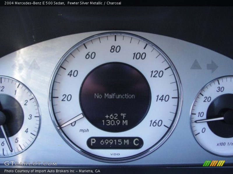 Pewter Silver Metallic / Charcoal 2004 Mercedes-Benz E 500 Sedan