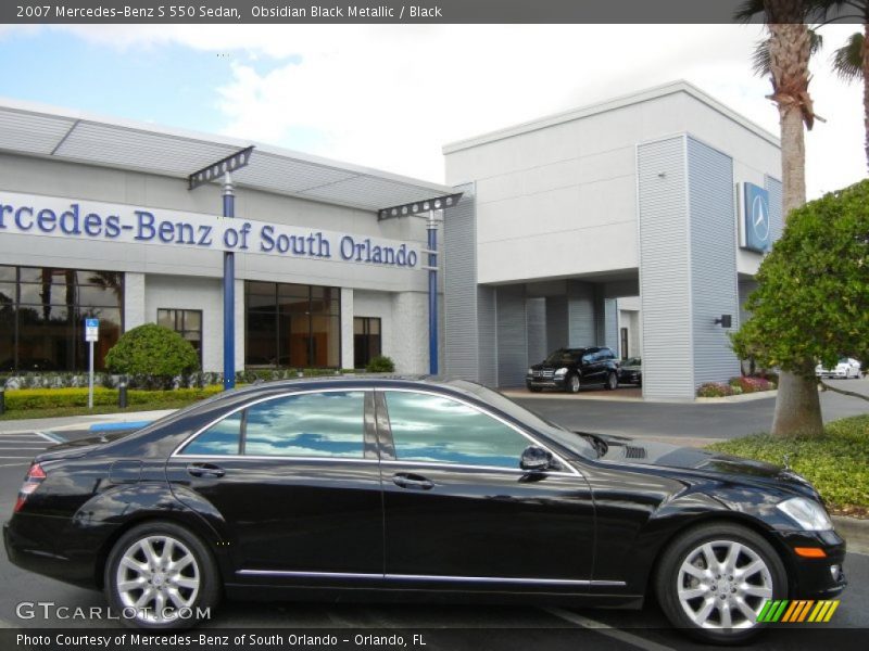 Obsidian Black Metallic / Black 2007 Mercedes-Benz S 550 Sedan
