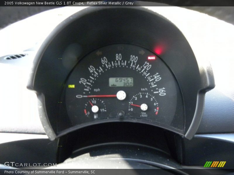Reflex Silver Metallic / Grey 2005 Volkswagen New Beetle GLS 1.8T Coupe