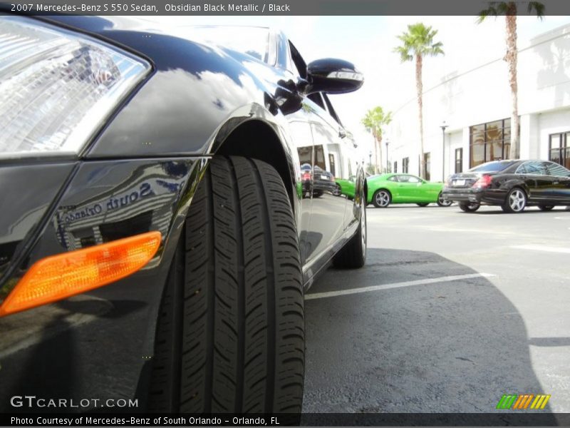 Obsidian Black Metallic / Black 2007 Mercedes-Benz S 550 Sedan