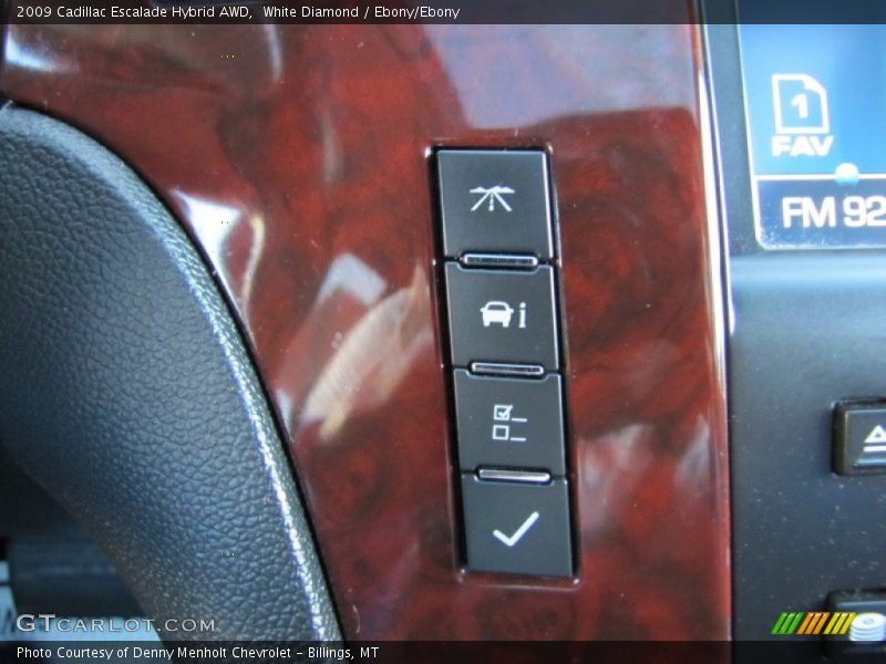 White Diamond / Ebony/Ebony 2009 Cadillac Escalade Hybrid AWD