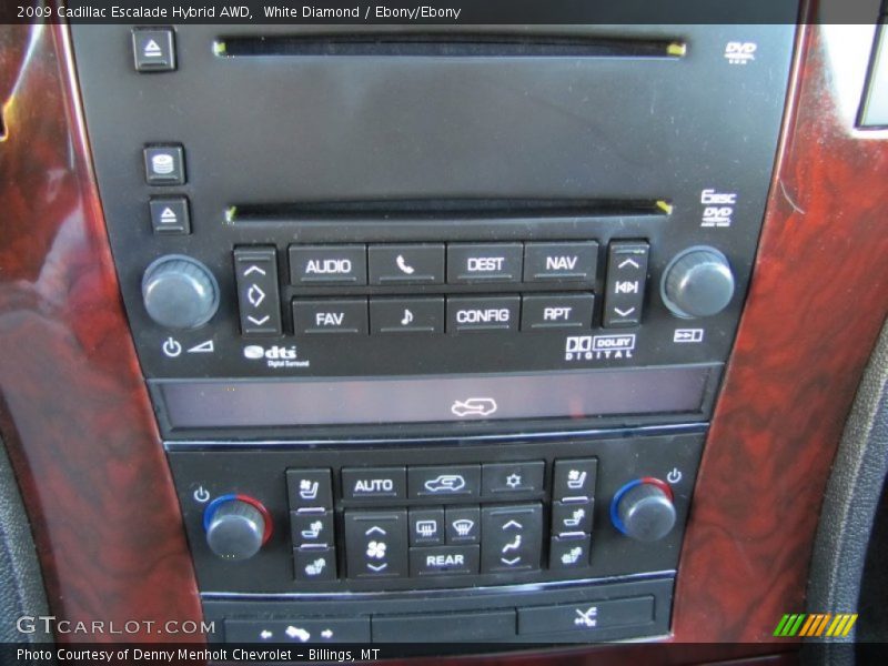 White Diamond / Ebony/Ebony 2009 Cadillac Escalade Hybrid AWD