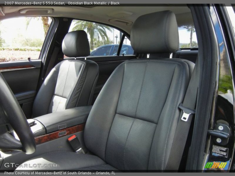 Obsidian Black Metallic / Black 2007 Mercedes-Benz S 550 Sedan