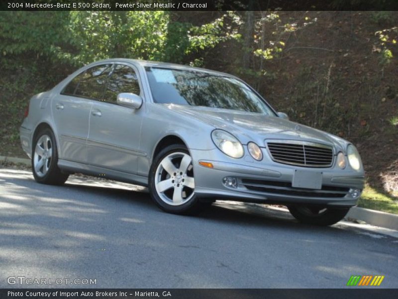 Pewter Silver Metallic / Charcoal 2004 Mercedes-Benz E 500 Sedan