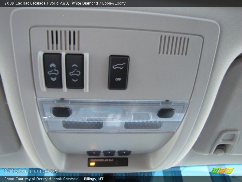 White Diamond / Ebony/Ebony 2009 Cadillac Escalade Hybrid AWD