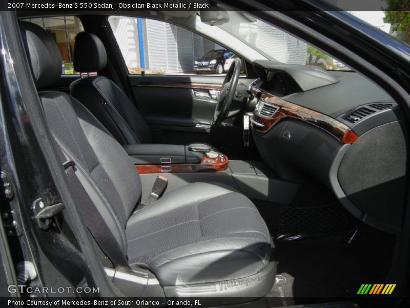 Obsidian Black Metallic / Black 2007 Mercedes-Benz S 550 Sedan