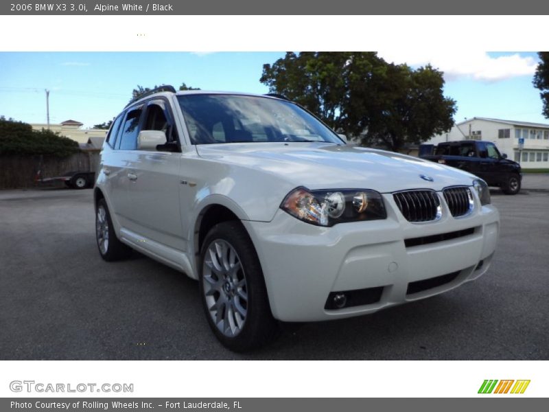 Alpine White / Black 2006 BMW X3 3.0i