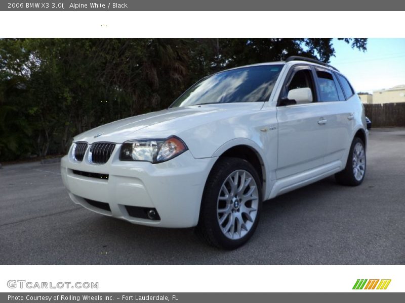 Alpine White / Black 2006 BMW X3 3.0i