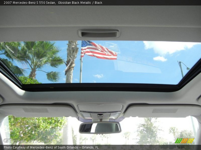 Obsidian Black Metallic / Black 2007 Mercedes-Benz S 550 Sedan