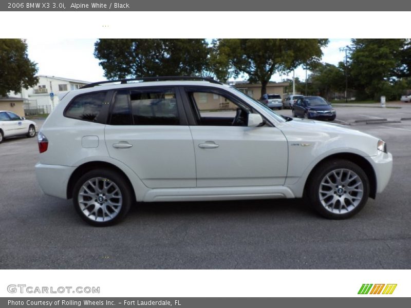 Alpine White / Black 2006 BMW X3 3.0i