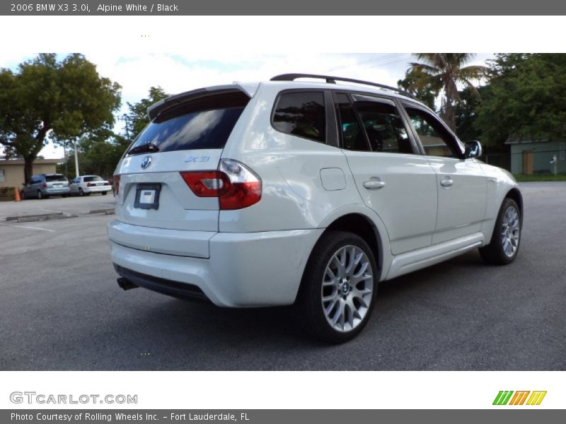 Alpine White / Black 2006 BMW X3 3.0i
