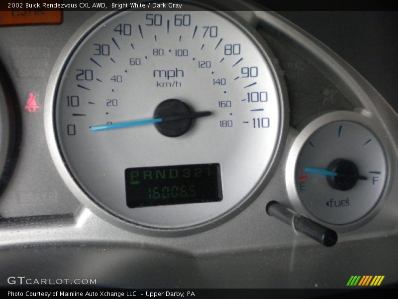 Bright White / Dark Gray 2002 Buick Rendezvous CXL AWD
