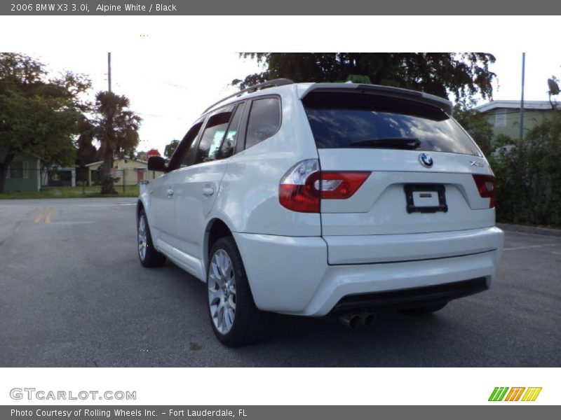 Alpine White / Black 2006 BMW X3 3.0i