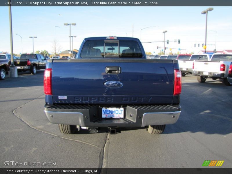 Dark Blue Pearl Metallic / Medium Stone 2010 Ford F350 Super Duty Lariat SuperCab 4x4