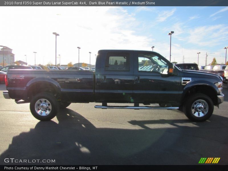 Dark Blue Pearl Metallic / Medium Stone 2010 Ford F350 Super Duty Lariat SuperCab 4x4