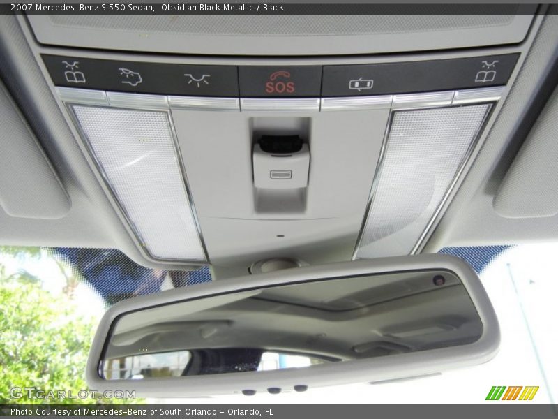 Obsidian Black Metallic / Black 2007 Mercedes-Benz S 550 Sedan