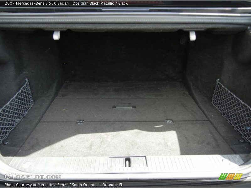 Obsidian Black Metallic / Black 2007 Mercedes-Benz S 550 Sedan