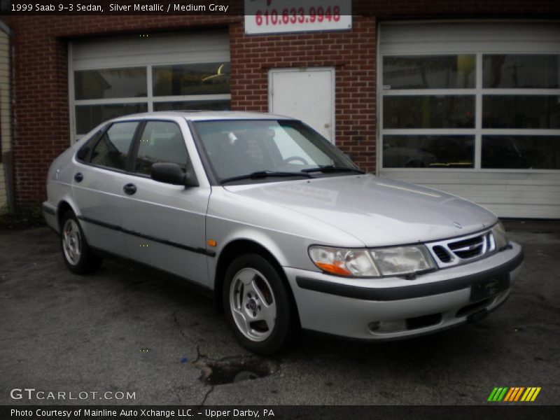 Silver Metallic / Medium Gray 1999 Saab 9-3 Sedan