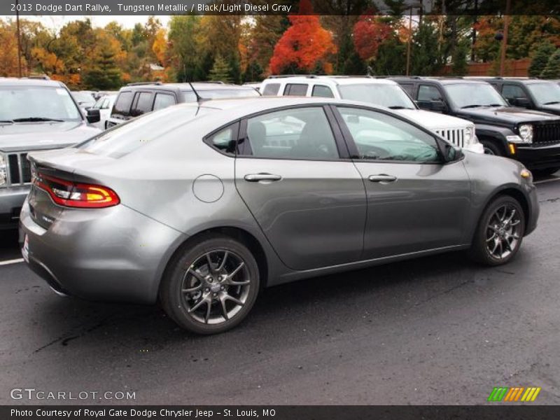 Tungsten Metallic / Black/Light Diesel Gray 2013 Dodge Dart Rallye