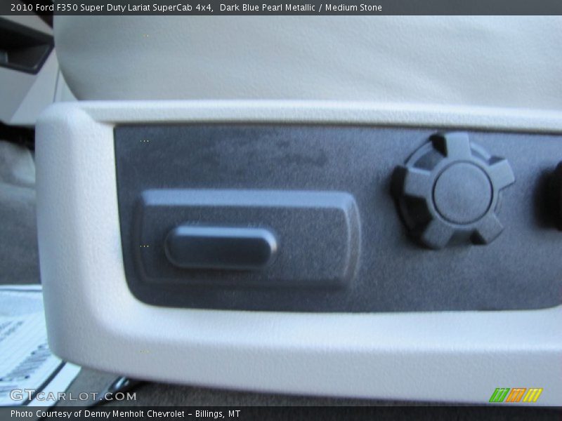 Dark Blue Pearl Metallic / Medium Stone 2010 Ford F350 Super Duty Lariat SuperCab 4x4