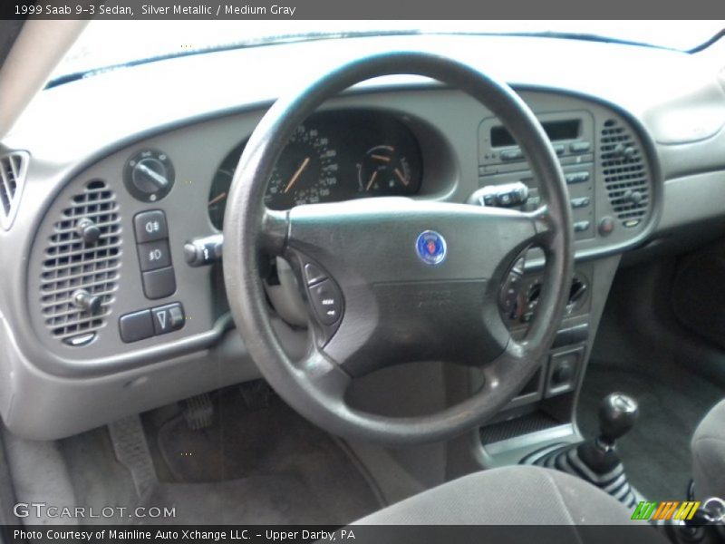 Silver Metallic / Medium Gray 1999 Saab 9-3 Sedan