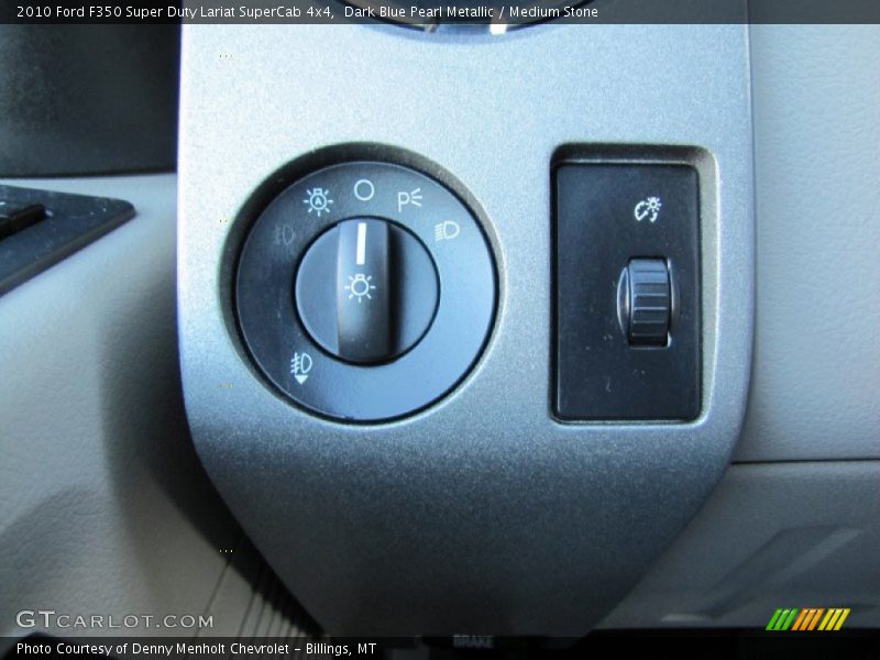Dark Blue Pearl Metallic / Medium Stone 2010 Ford F350 Super Duty Lariat SuperCab 4x4
