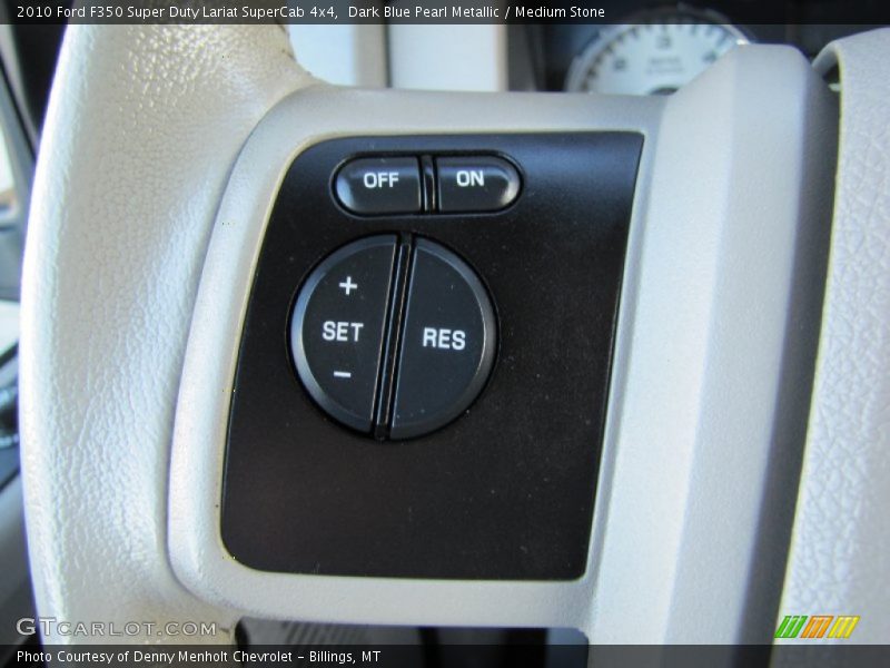 Dark Blue Pearl Metallic / Medium Stone 2010 Ford F350 Super Duty Lariat SuperCab 4x4