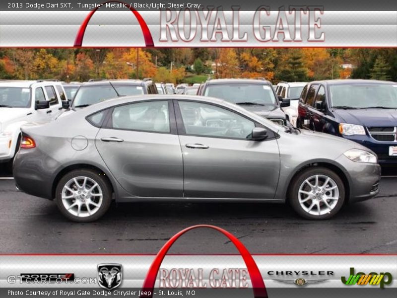 Tungsten Metallic / Black/Light Diesel Gray 2013 Dodge Dart SXT